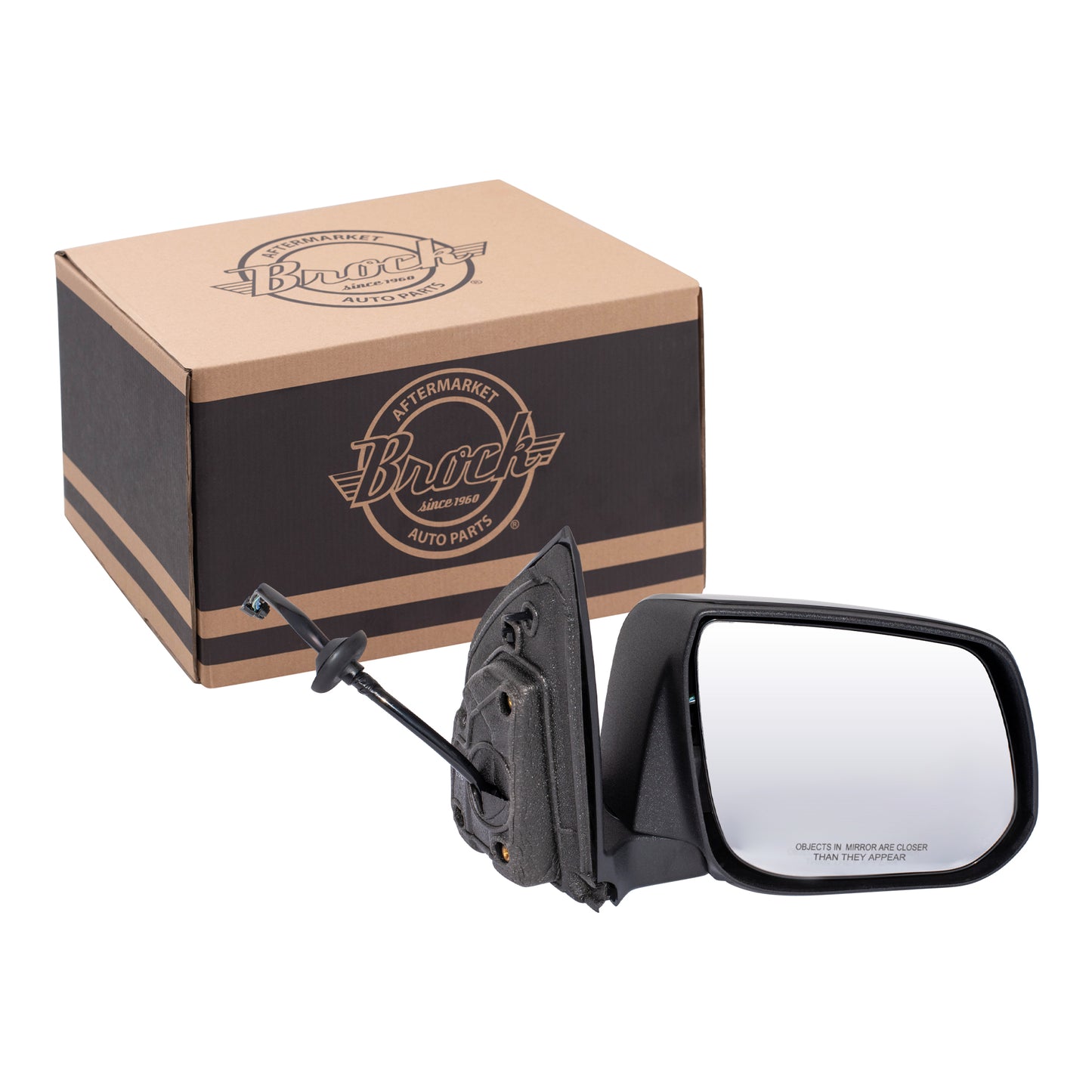 Power Door Mirror Paint To Match Black With Heat Passenger Right for 2018-2022 Chevrolet Colorado 2018-2022 GMC Canyon