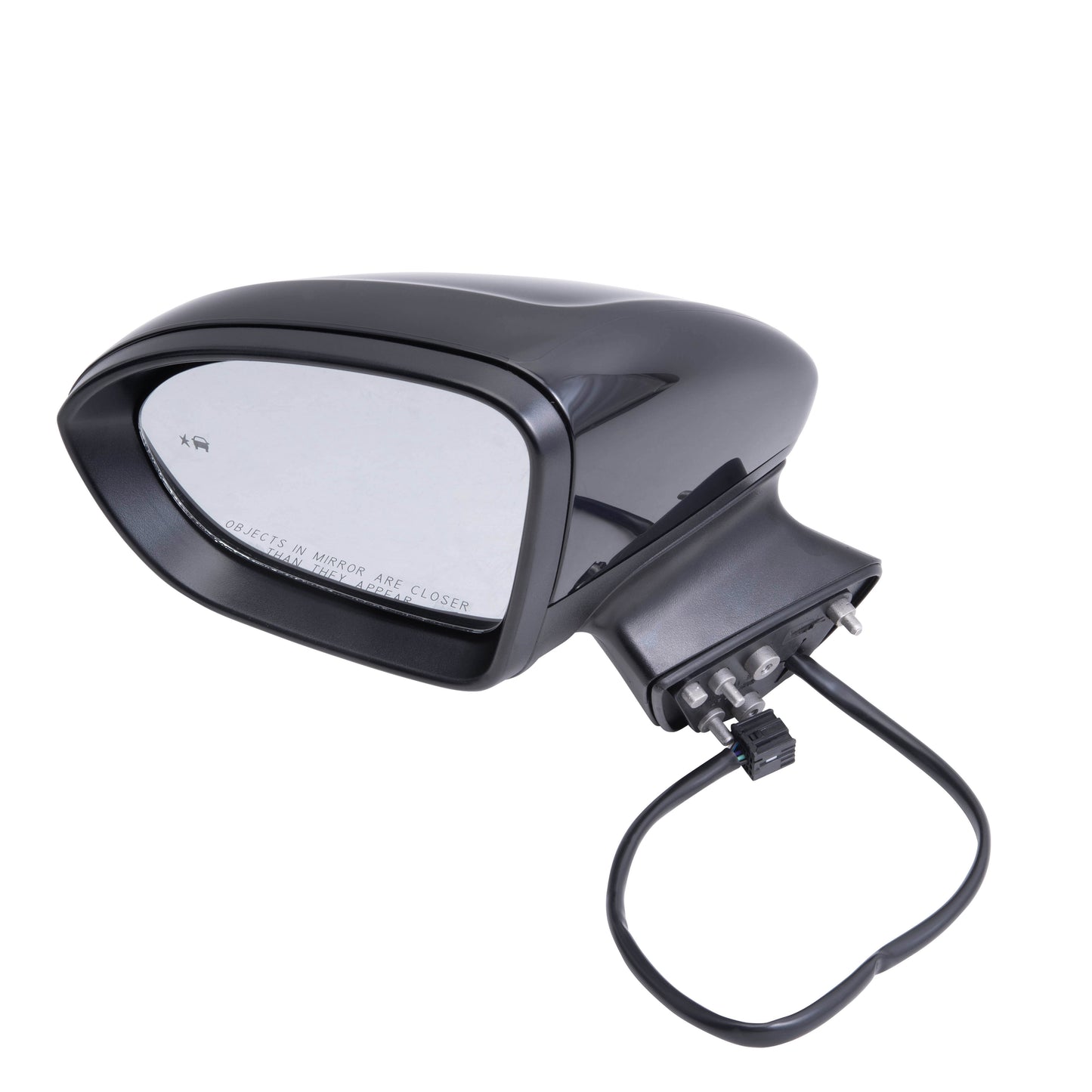 Power Door Mirror Paint To Match Black With Heat-Blind Spot Detection Without Signal Driver Left for 2016-2019 Chevrolet Cruze