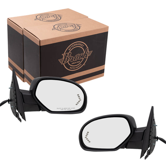 Power Folding Mirrors Set fits 07-08 Silverado Sierra Heated Set Signal Memory