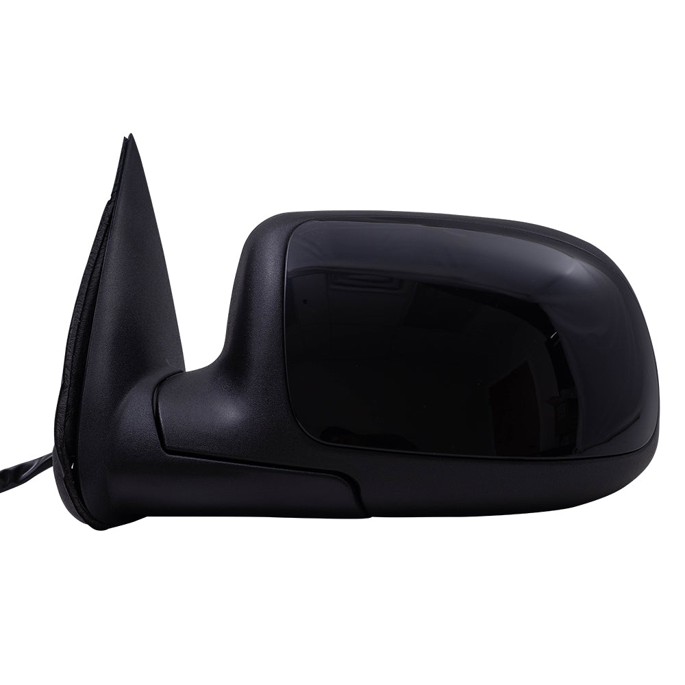 Brock Aftermarket Replacement Driver Left Power Mirror Paint to Match Black Cap with Heat-Signal on Glass-Manual Folding without Memory-Puddle Light-Auto Dim Compatible with 2003-2006 Chevy Avalanche