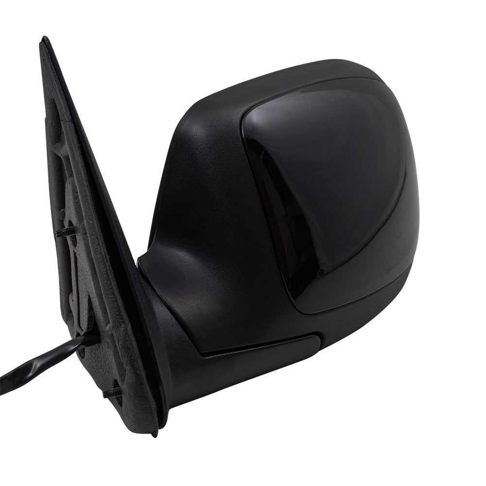 Brock Aftermarket Replacement Driver Left Power Mirror Paint to Match Black Cap with Heat-Signal on Glass-Manual Folding without Memory-Puddle Light-Auto Dim Compatible with 2003-2006 Chevy Avalanche