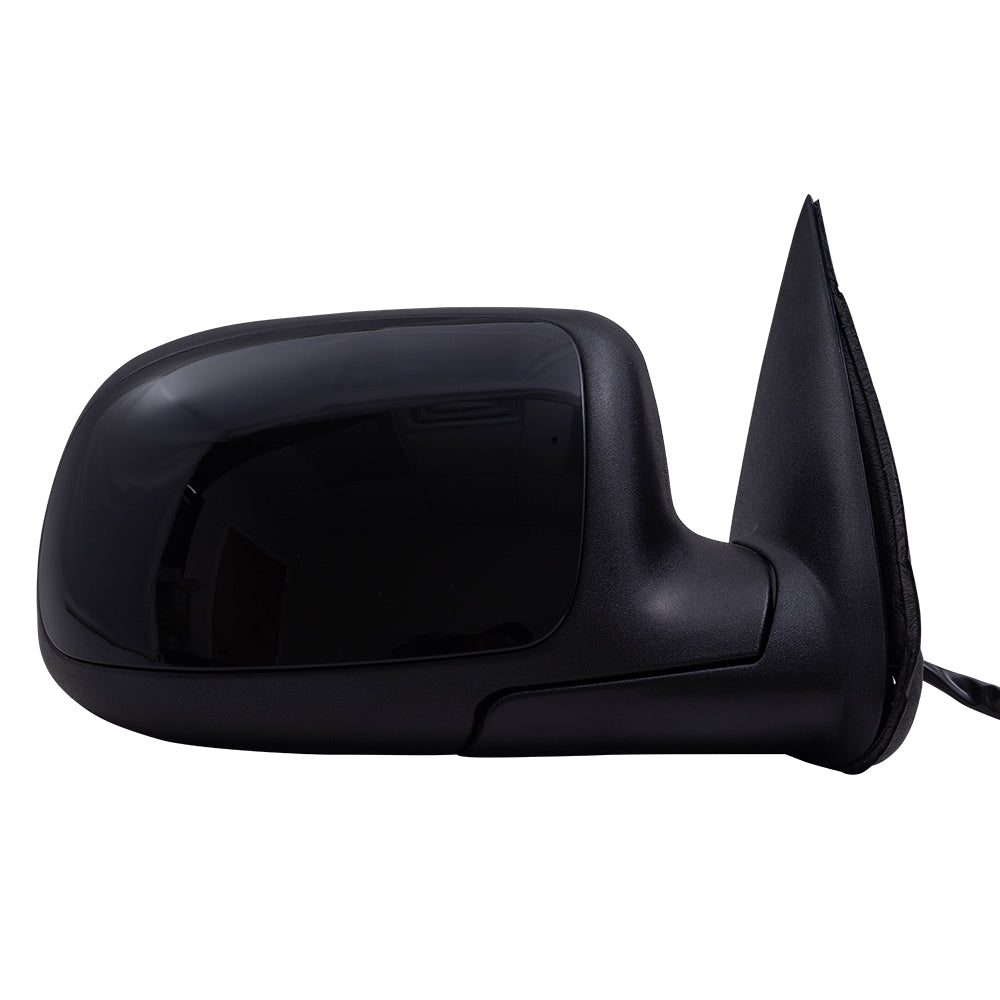 Brock Aftermarket Replacement Passenger Right Power Mirror Paint to Match Black with Heat-Signal on Glass-Manual Folding without Memory-Puddle Light-Auto Dim Compatible with 2003-2006 Chevy Avalanche