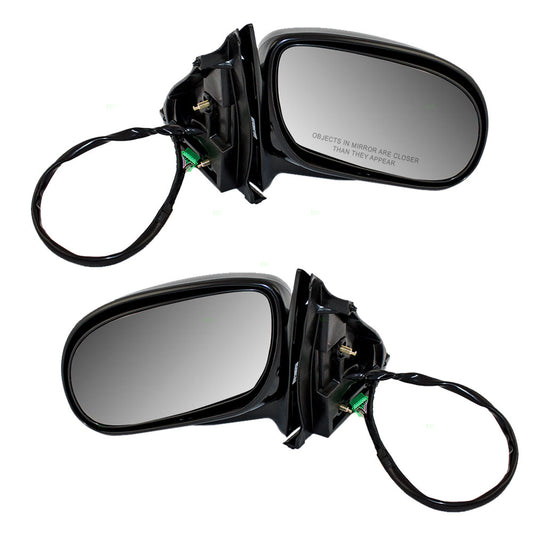 Brock Replacement Driver and Passenger Set Power Side Door Mirrors Heated Memory Compatible with 1998-2002 Park Avenue 25739837 25739836