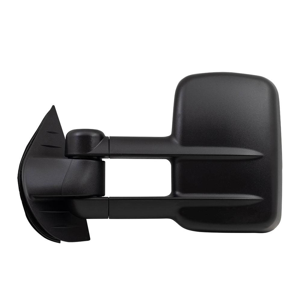 Brock Replacement Driver Power Tow Telescopic Mirror Heated Non-OEM Type Compatible with 2007-2014 Silverado Sierra Pickup Truck Suburban Escalade Tahoe Yukon