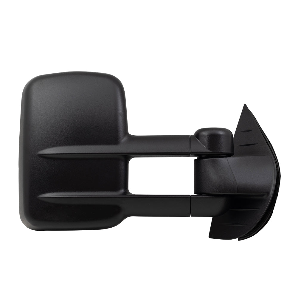 Brock Replacement Passenger Power Tow Telescopic Mirror Heated Non-OEM Type Compatible with 2007-2014 Silverado Sierra Pickup Truck Suburban Escalade Tahoe Yukon