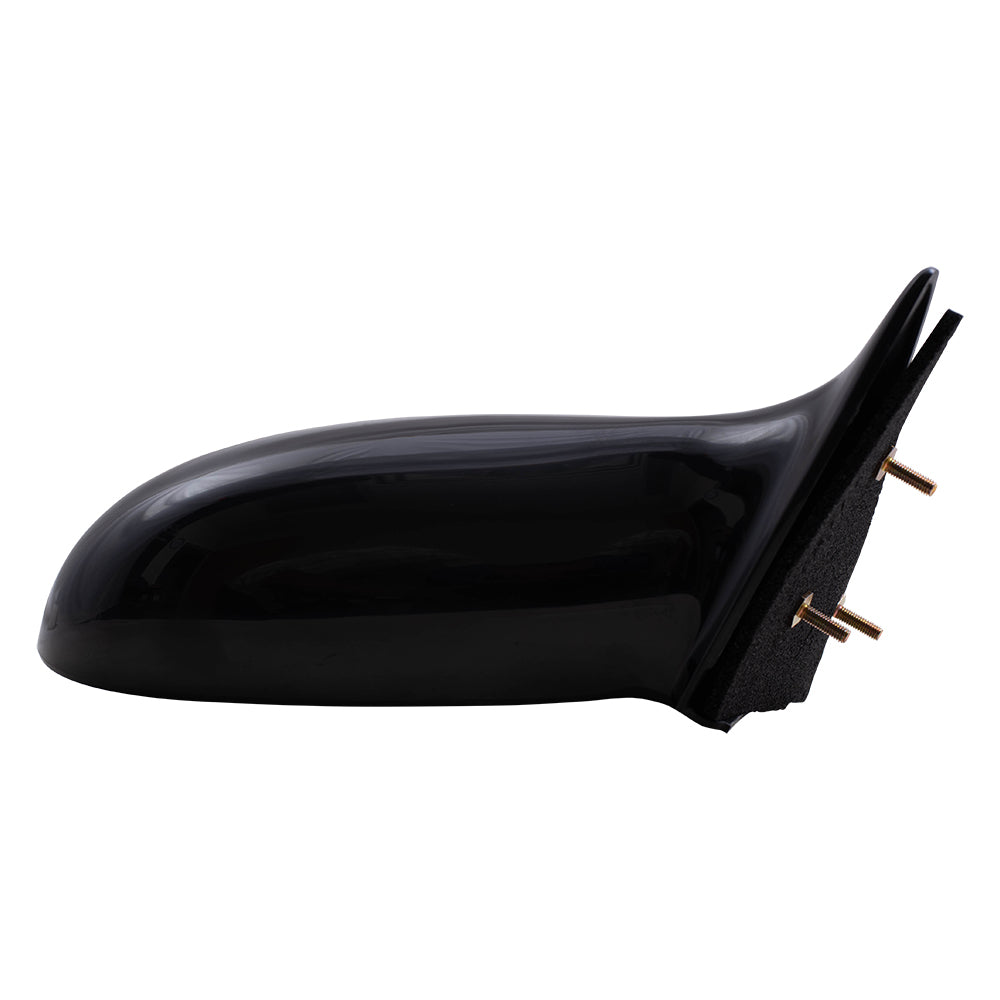Brock Aftermarket Replacement Passenger Right Manual Door Mirror Paint To Match Black Compatible With 2002-2005 Pontiac Grand Am