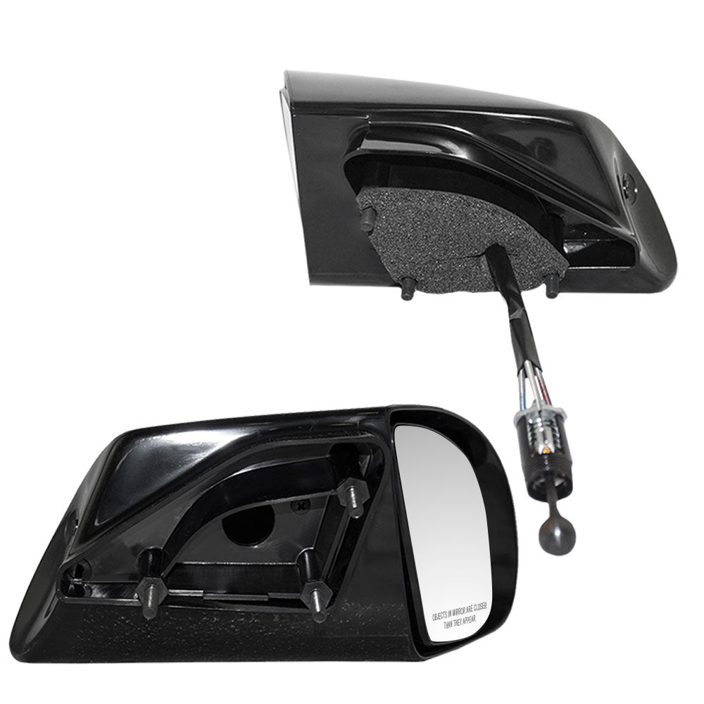 Brock Replacement Driver and Passenger Manual Side Door Mirrors Compatible with 1993-2002 Camaro 10279332 10279331
