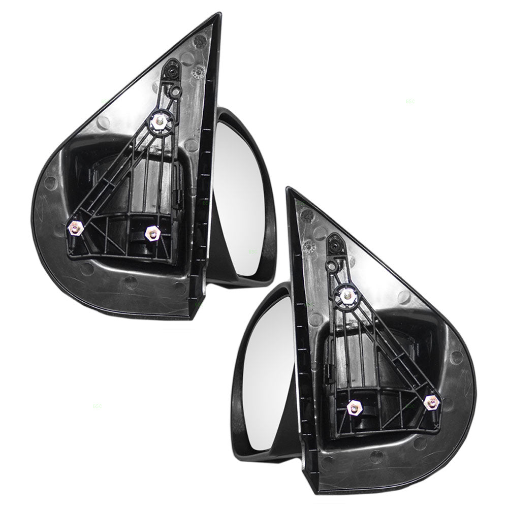 Brock Replacement Set Manual Side Door Mirrors Compatible with 2007-2013 Sierra Silverado Avalanche Escalade EXT Pickup Truck