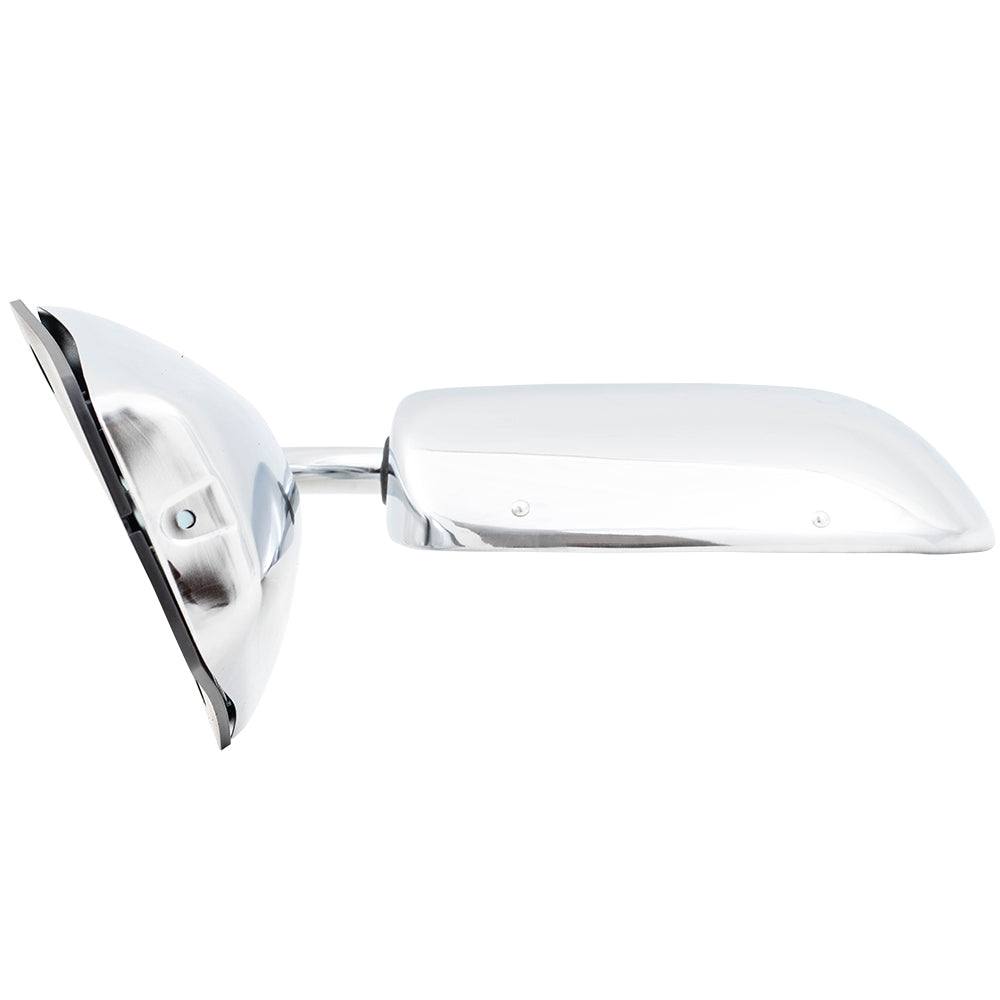Brock Replacement Manual Side Door Stainless Steel Low Mount Mirror Compatible with 1973-1991 C/K/R/V Pickup Truck SUV 996220