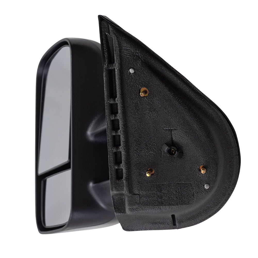 Brock Replacement Driver Manual Telescopic Tow Mirror Compatible with 2007-2014 Silverado Sierra Pickup Truck 20862094