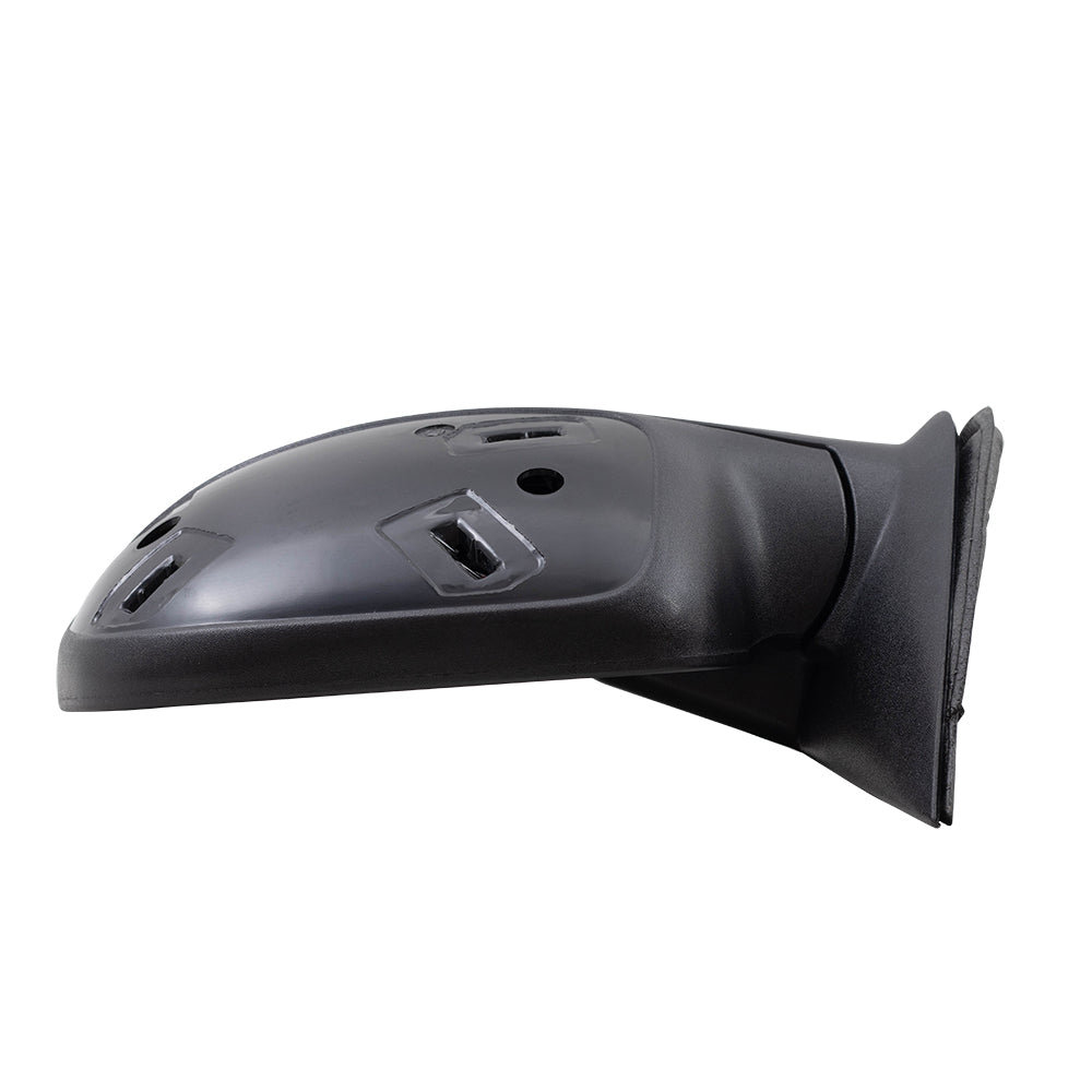 Brock Aftermarket Replacement Driver Left Power Mirror Paint to Match & Textured Black Cap with Heat-Signal on Glass-Puddle Light-Manual Folding Compatible with 2003-2006 Chevy Silverado