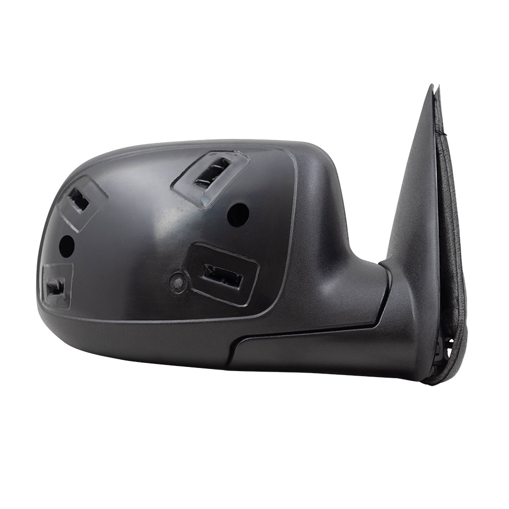 Brock Aftermarket Replacement Passenger Right Power Mirror Paint to Match & Textured Black Cap with Heat-Signal on Glass-Puddle Light-Manual Folding Compatible with 2003-2006 Chevy Silverado