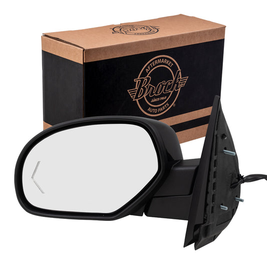 Replacement Driver Power Folding Door Mirror Heated Compatible with 2009-2013 Silverado Pickup Truck 20843142