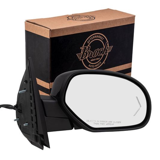 Replacement Passenger Power Folding Door Mirror Heated Compatible with 2009-2013 Silverado Pickup Truck 20756891