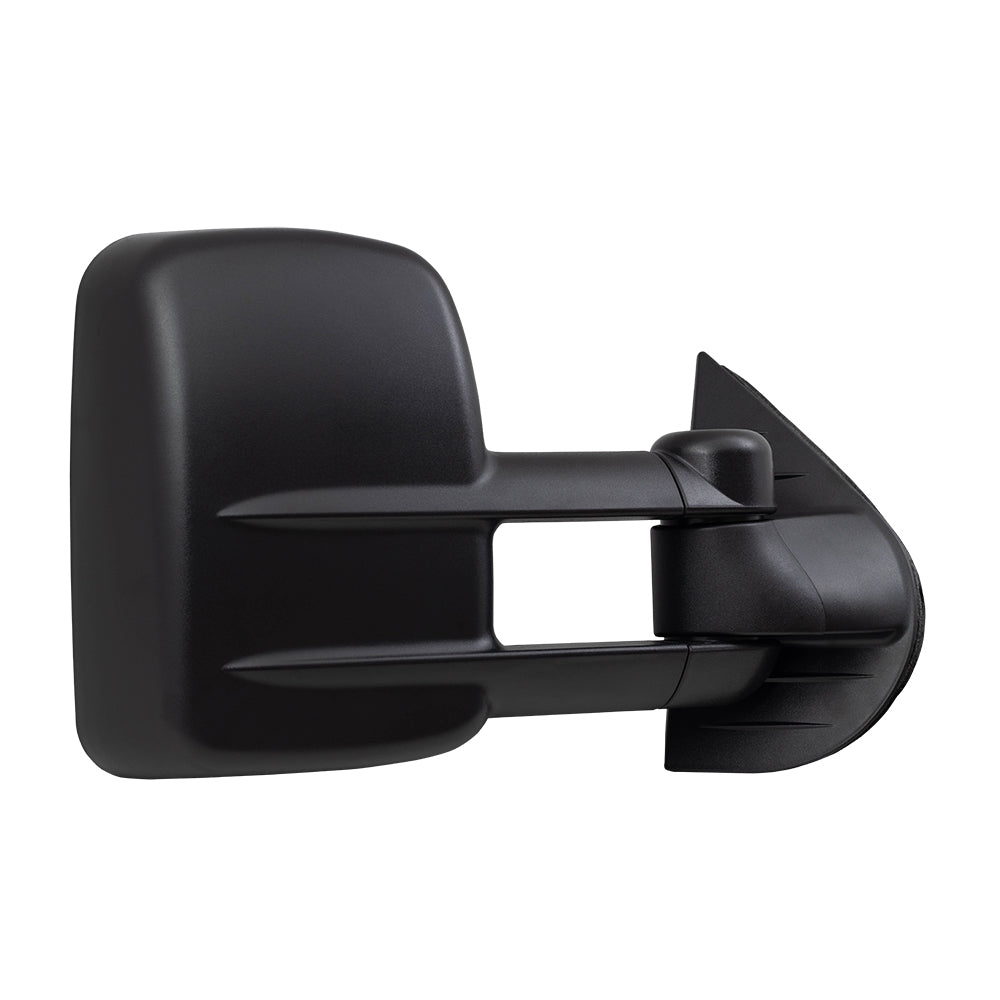 Brock Replacement Set Power Tow Side Telescopic Mirrors Heated Signal on Glass Compatible with 2007-2014 Silverado Sierra Escalade Tahoe Yukon