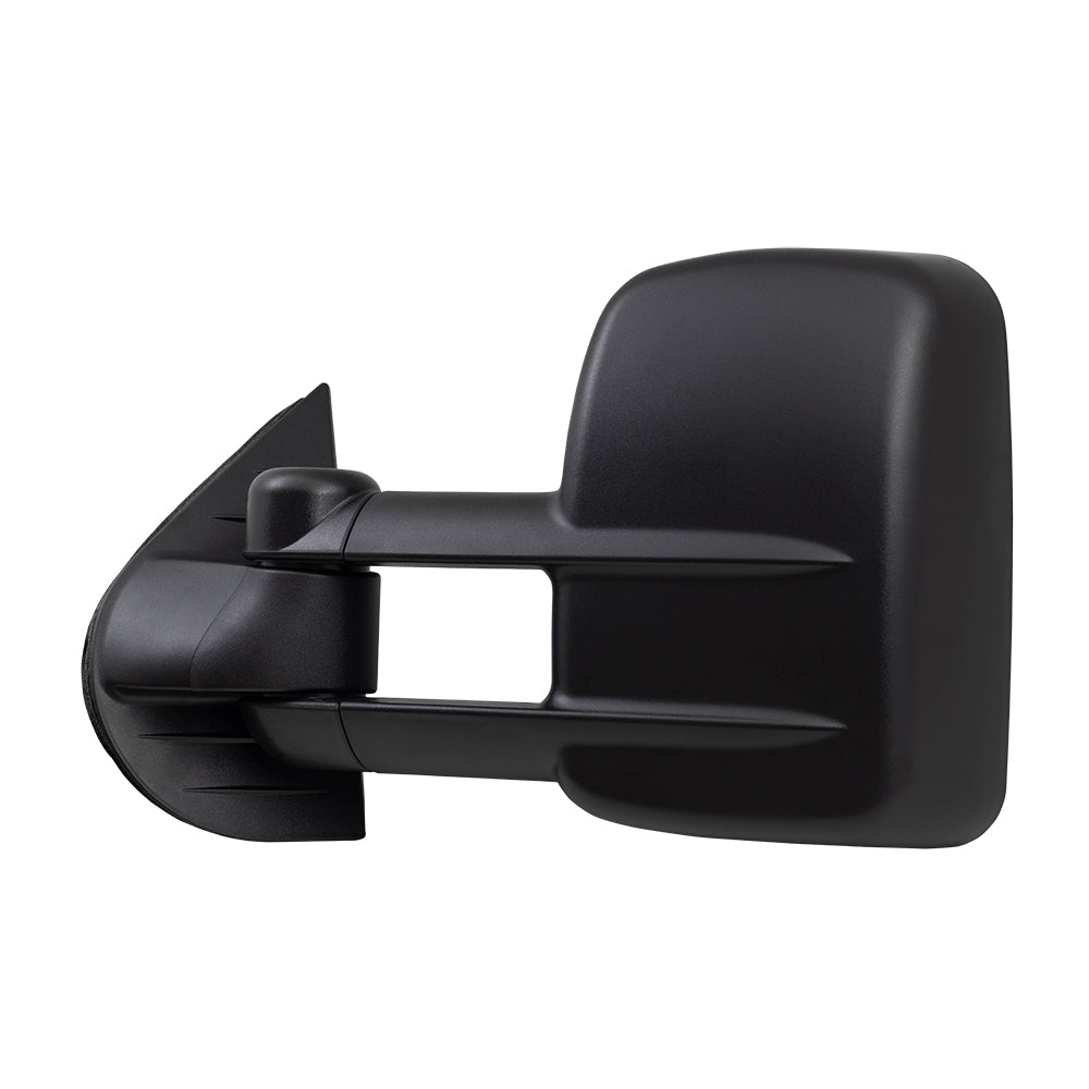 Brock Replacement Driver Power Tow Telescopic Mirror Heated Signal on Glass Compatible with 2007-2014 Silverado Sierra Escalade Yukon Tahoe