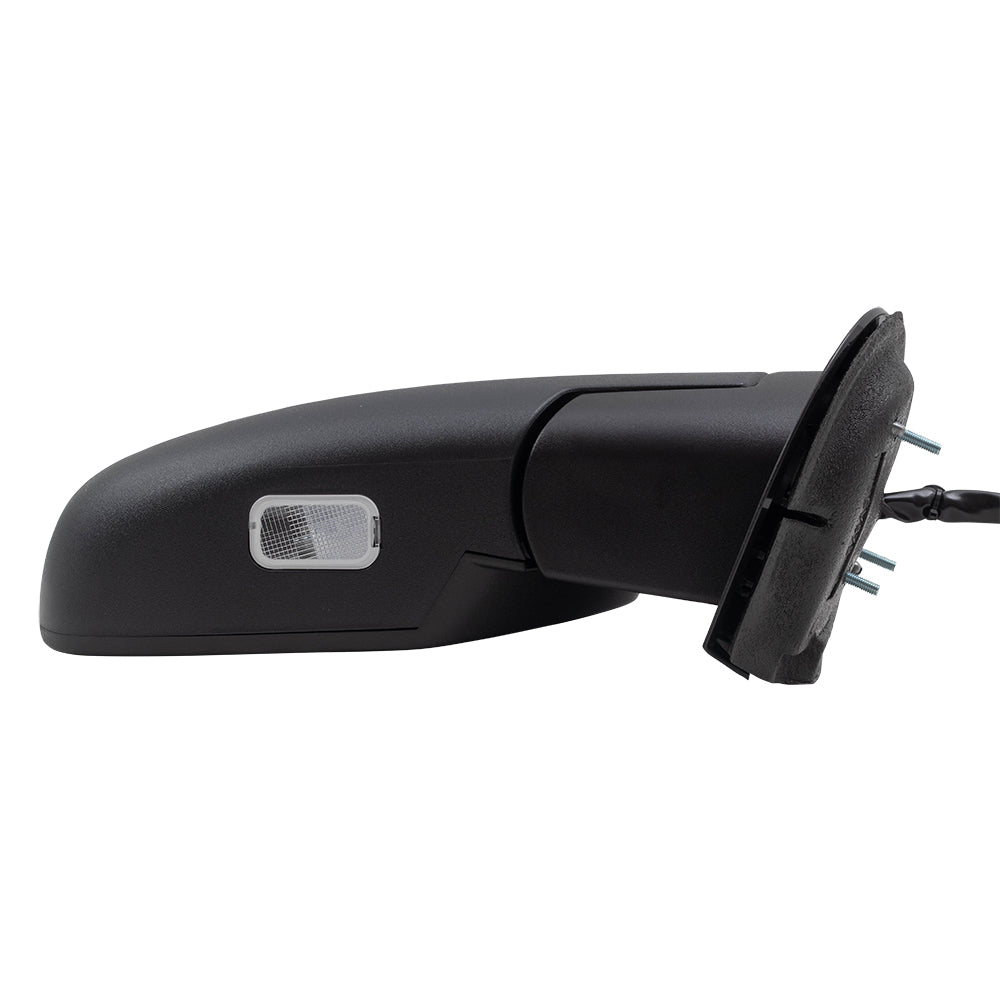Power Door Mirror Power Folding-Smooth Black Cap-Heat-Signal On Glass-Memory-Puddle Light Without Blind Spot Detection-Auto Dimming Driver Left Passenger Right Set For 2007-2014 Silverado/Sierra 2007-2014 GM Full Size SUV 2007-2013 Avalanche/Escalade EXT