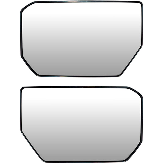 Door Mirror Glass and Base Set Driver Side Left Passenger Side Right Without Heat for 2023-2024 Chevrolet Colorado 2023-2024 GMC Canyon