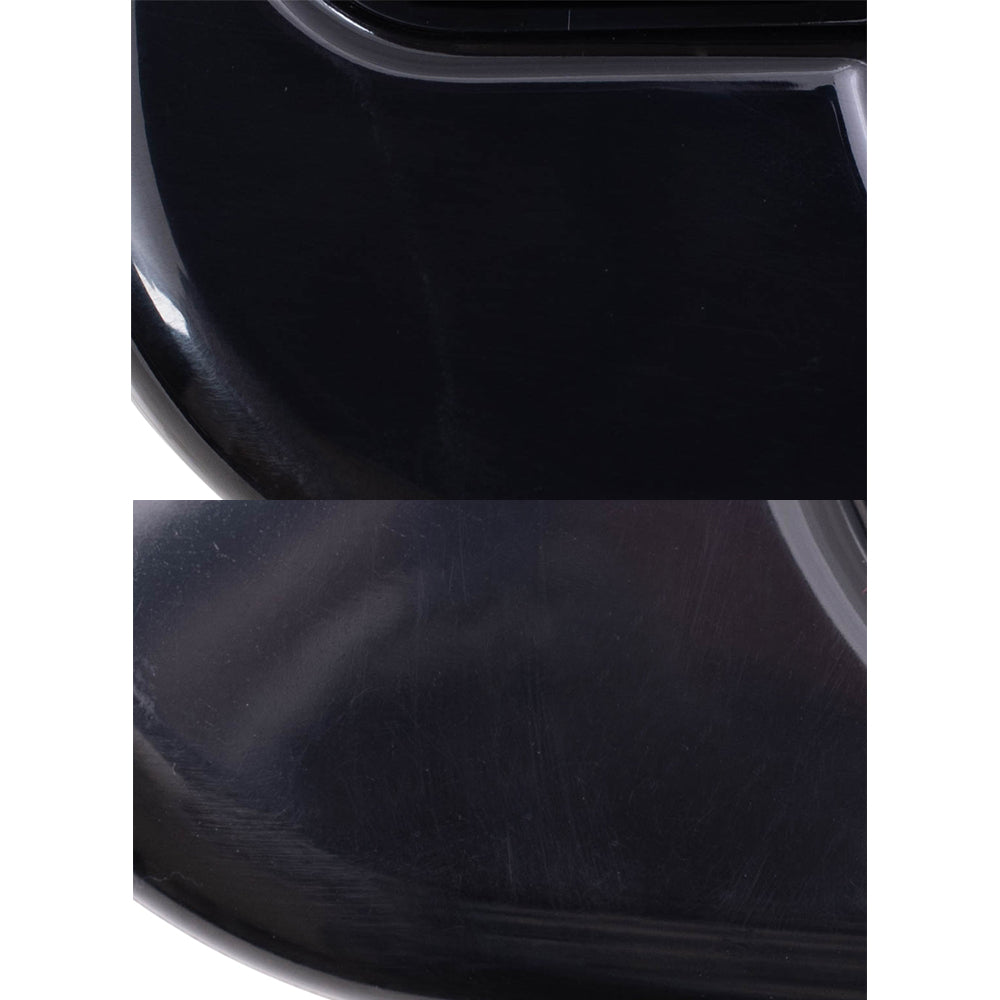 Brock Replacement Passenger Side Set Outside Door Handles Black with Chrome Compatible with 1999-2007 Silverado Sierra Pickup Truck