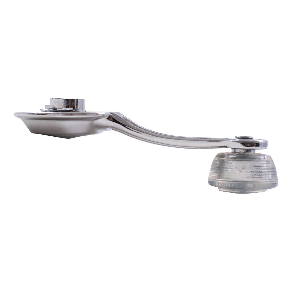 Brock Replacement Manual Window Crank Chrome Handle w/ Clear Knob & Full Height Spline Compatible with Malibu Impala Monte Carlo Lesabre Camaro 1732326