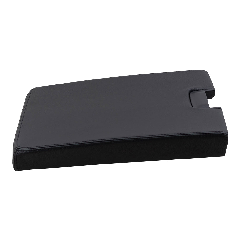 Brock Replacement Front Center Console Black Lid Repair Compatible with 2007-2013 Silverado Sierra Escalade Pickup Truck with Split Bench 20864151