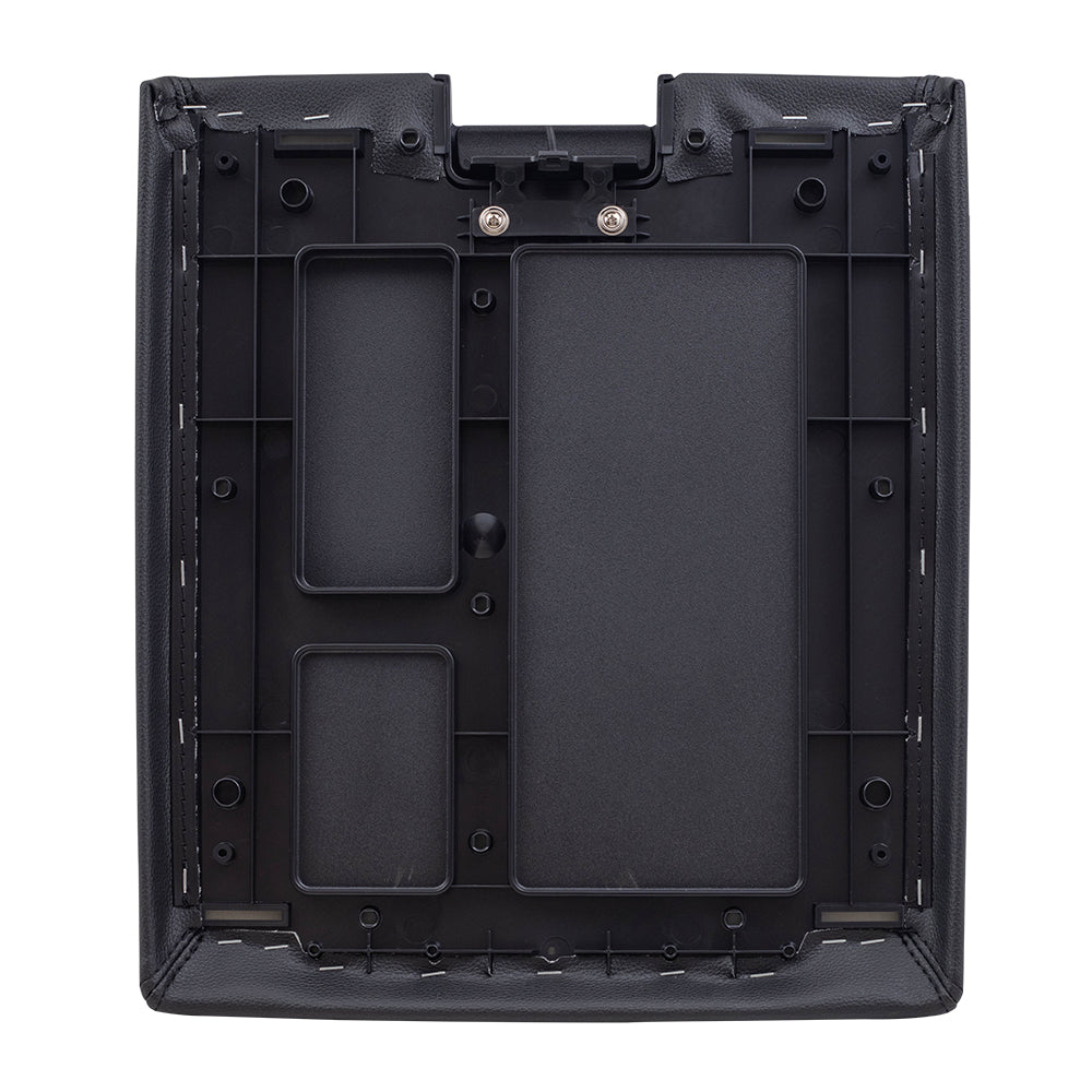 Brock Replacement Front Center Console Black Lid Repair Compatible with 2007-2013 Silverado Sierra Escalade Pickup Truck with Split Bench 20864151