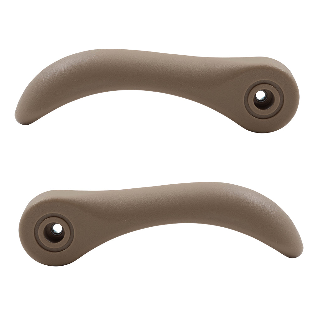 Brock Replacement Driver and Passenger Set Front Tan Manual Recliner Handles Compatible with 2006-2010 Colorado Canyon Pickup Truck