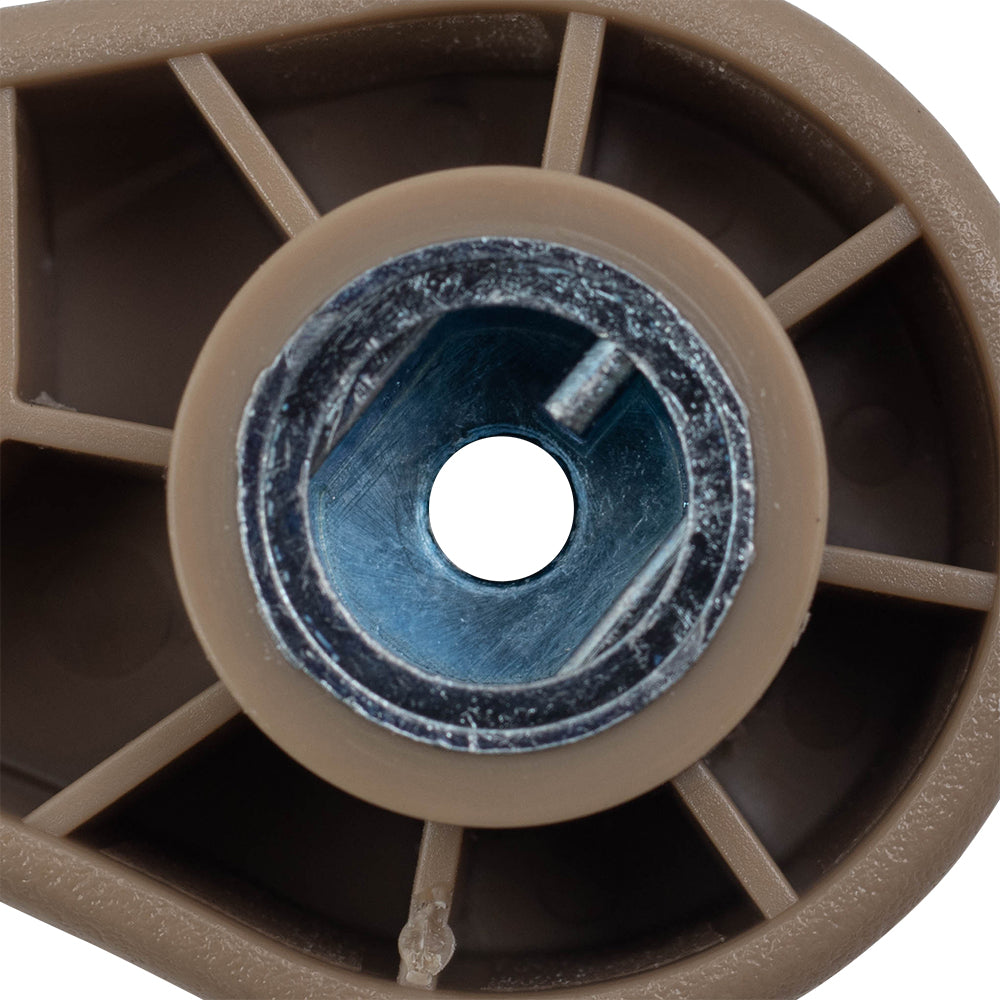 Brock Replacement Driver and Passenger Set Front Tan Manual Recliner Handles Compatible with 2006-2010 Colorado Canyon Pickup Truck