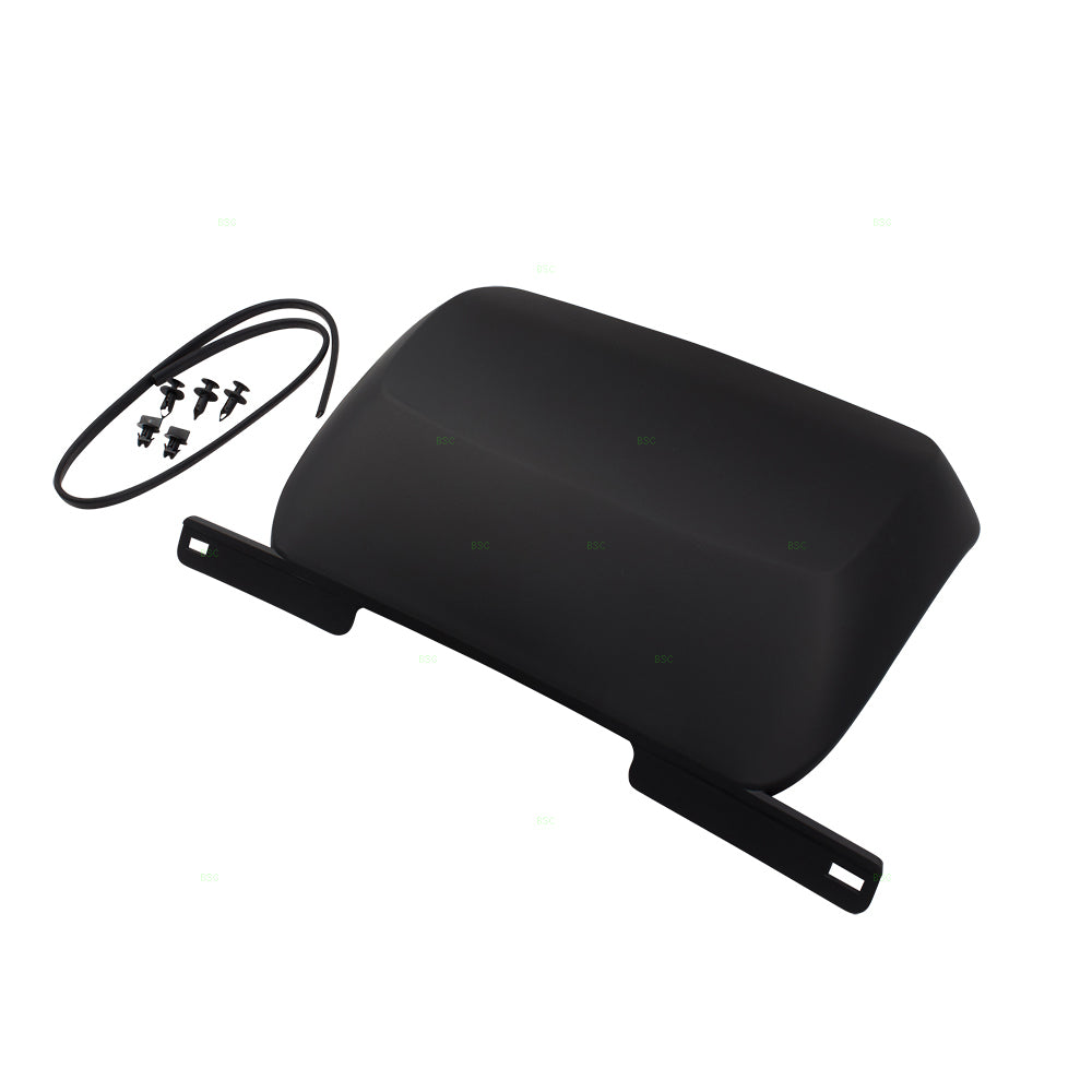 Brock Replacement Rear Bumper Trailer Hitch Tow Cover Black Compatible with 2007-2014 Suburban Tahoe Yukon 19172860 19172862 22832538