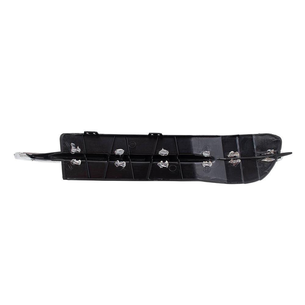 Brock Replacement Driver Front Lower Outer Grille Cover with Chrome Trim Compatible with 2008-2012 Malibu LT LS