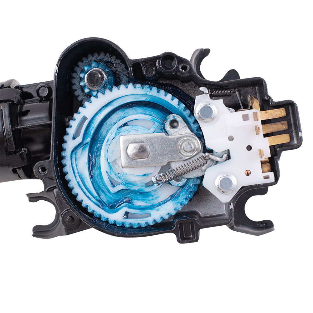 Brock Replacement Wiper Motor w/ 3 Blade Connector w/o Washer Pump Compatible with 1987-1990 Electra