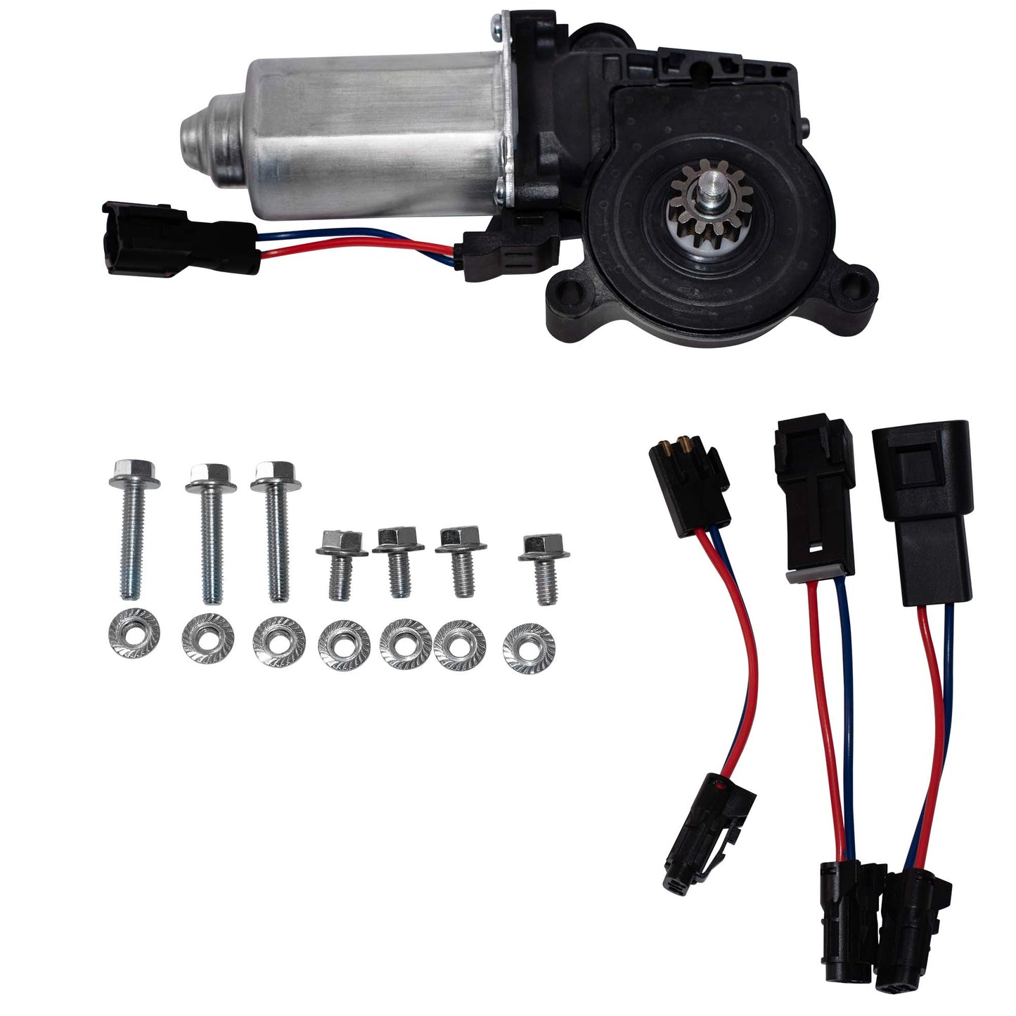 Brock Replacement Front Driver Power Window Lift Regulator Motor Compatible with 96-02 Express Savana Van 19152022