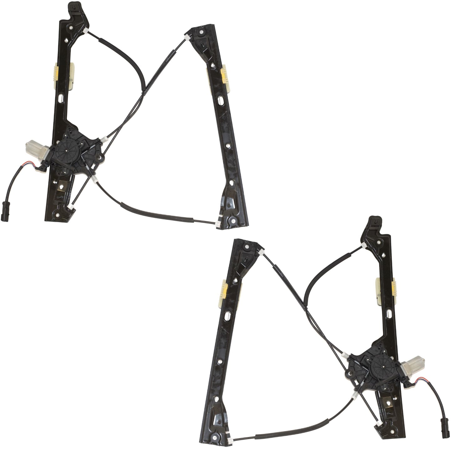 Power Window Regulator With Motor-2 Pin Connector Assembly Set Front Driver Side Left Passenger Side Right For 2018-2023 Chevrolet Traverse 2024 Chevrolet Traverse Limited 2018-2024 Buick Enclave