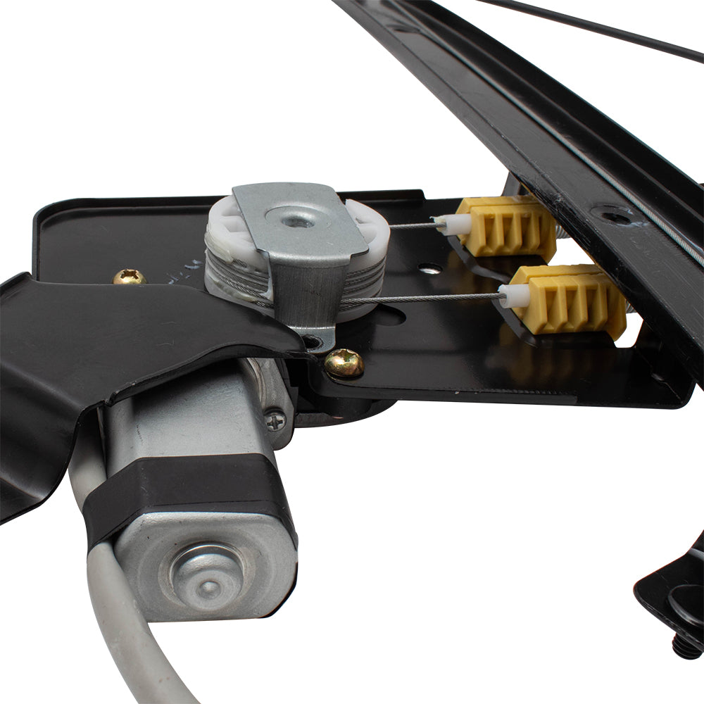 Brock Replacement Set Rear Power Window Regulators with Lift Motors Compatible with 2001-2007 Silverado Sierra Pickup Truck 19301981 19301980