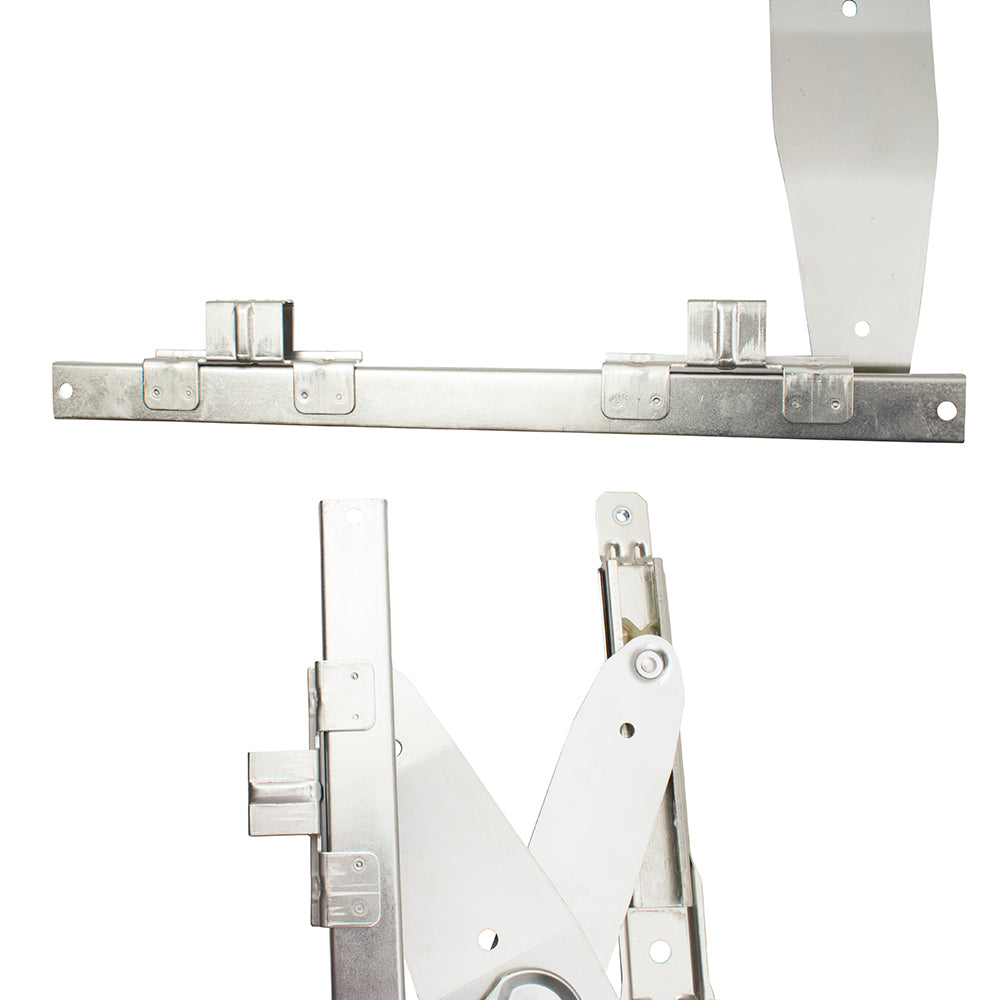 Brock Replacement 4 Pc Set Power Window Regulators with Motors Front & Rear Compatible with 1996-2002 S Series SL SW Sedan Wagon