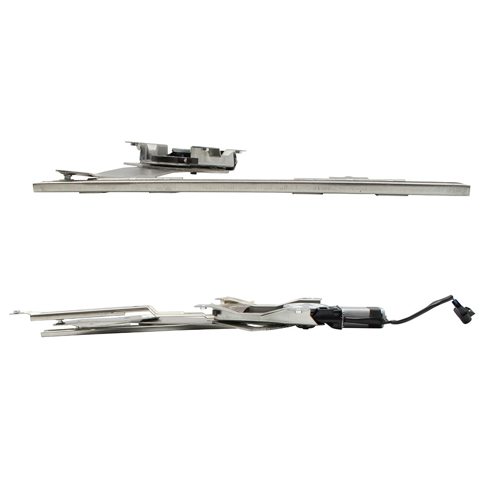 Brock Replacement 4 Pc Set Power Window Regulators with Motors Front & Rear Compatible with 1996-2002 S Series SL SW Sedan Wagon