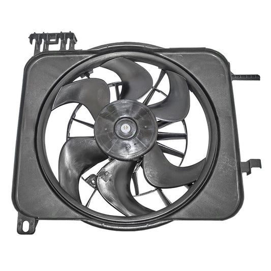 Brock Replacement Radiator Cooling Fan Motor Assembly 24mm Core Thickness Compatible with 1995-2004 Cavalier Sunfire with Heavy Duty A/C 22136897