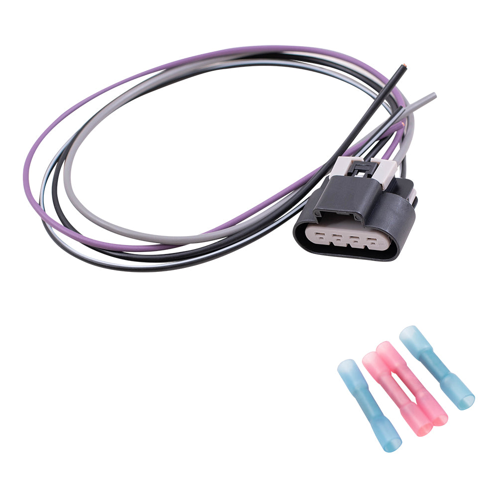 Brock Replacement Fuel Pump Wiring Harness Oval Connector Compatible with 1999-2007 Silverado Sierra Pickup Truck