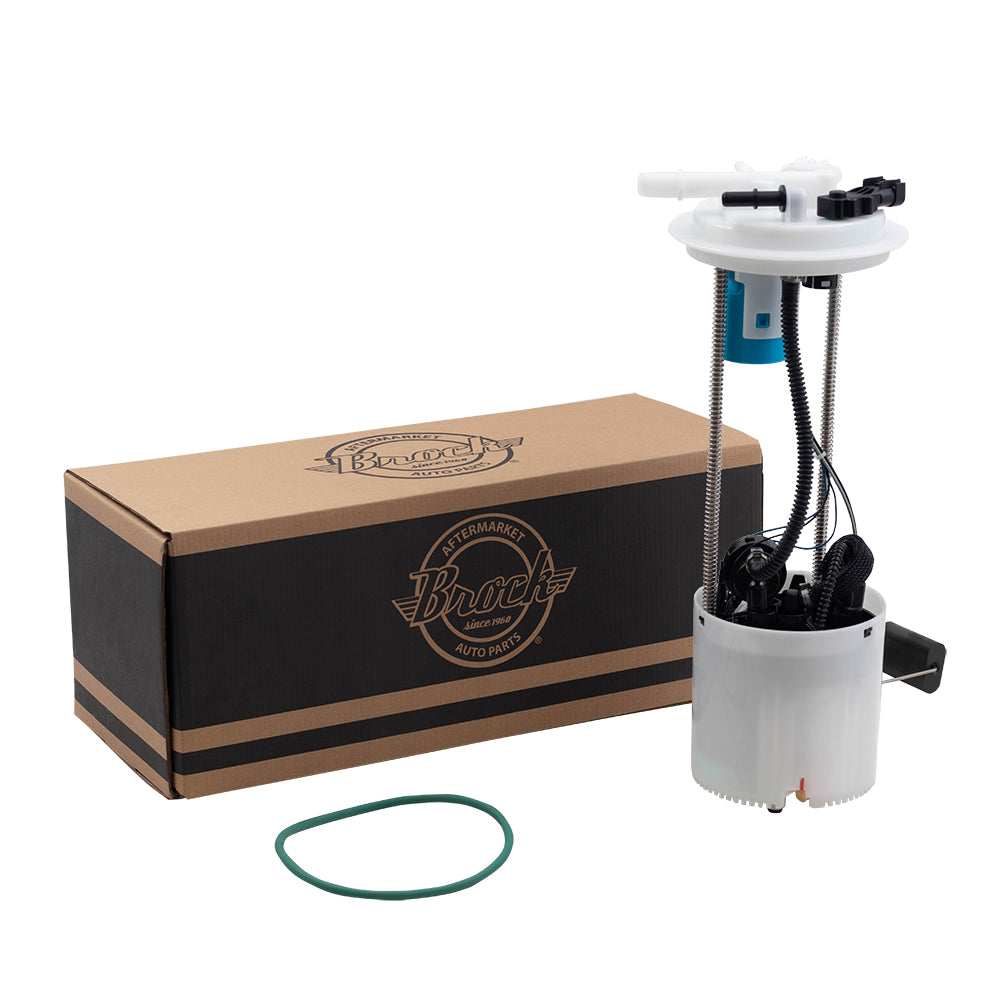 Brock Replacement Gasoline Fuel Pump Assembly Compatible with 2007-2008 Silverado Sierra 1500 Pickup Truck Cab 4.3L 8 ft bed