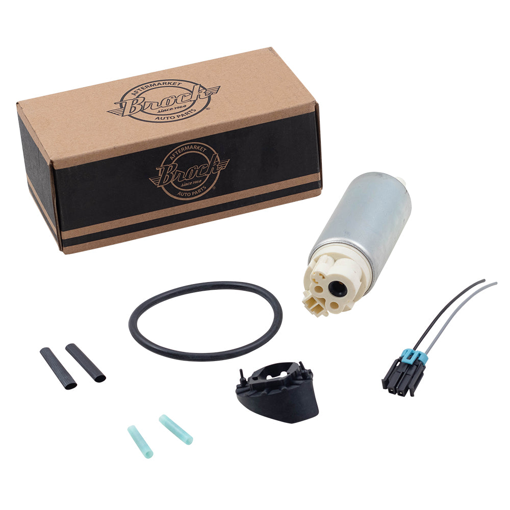 Brock Replacement Electric Fuel Pump w/ Installation Kit Compatible with 98 Cutlass Cruiser Regency Century 25161821