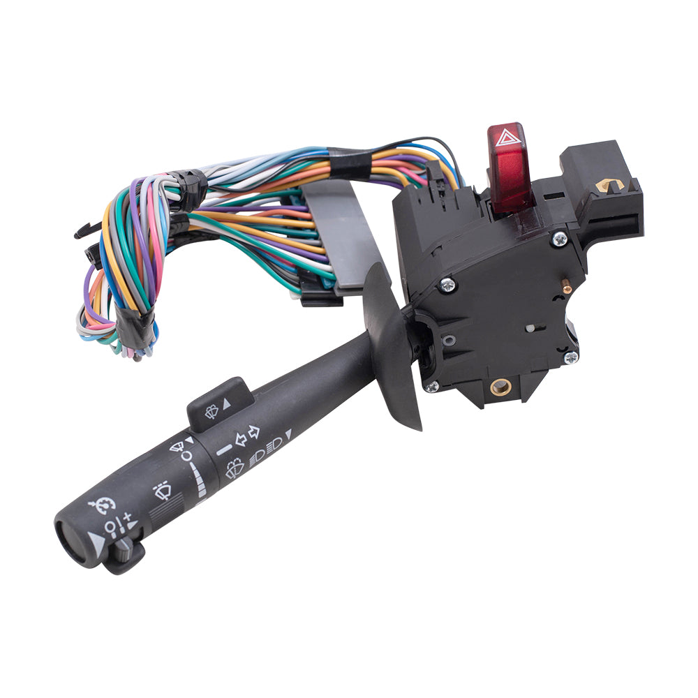 Brock Replacement Turn Signal Switch Cruise Control Wiper Brights & Hazard Warning Lever Compatible with 01-02 Express 01-02 Savana 03-09 Topkick 03-09 Kodiak Pickup Truck 26102159