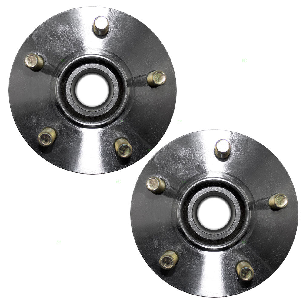 Brock Replacement Pair Set Rear Wheel Hub Bearings Compatible with 2001-2010 PT Cruiser 4509766