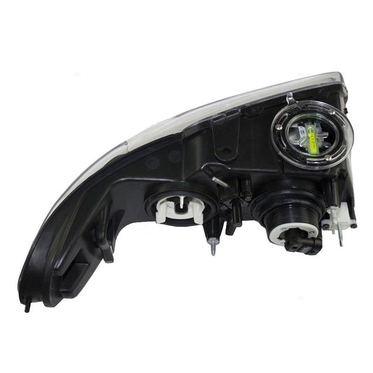 Brock Replacement Driver Headlight Compatible with 1996-2000 Caravan Town & Country Voyager Van with Quad Lamps 4857151AC