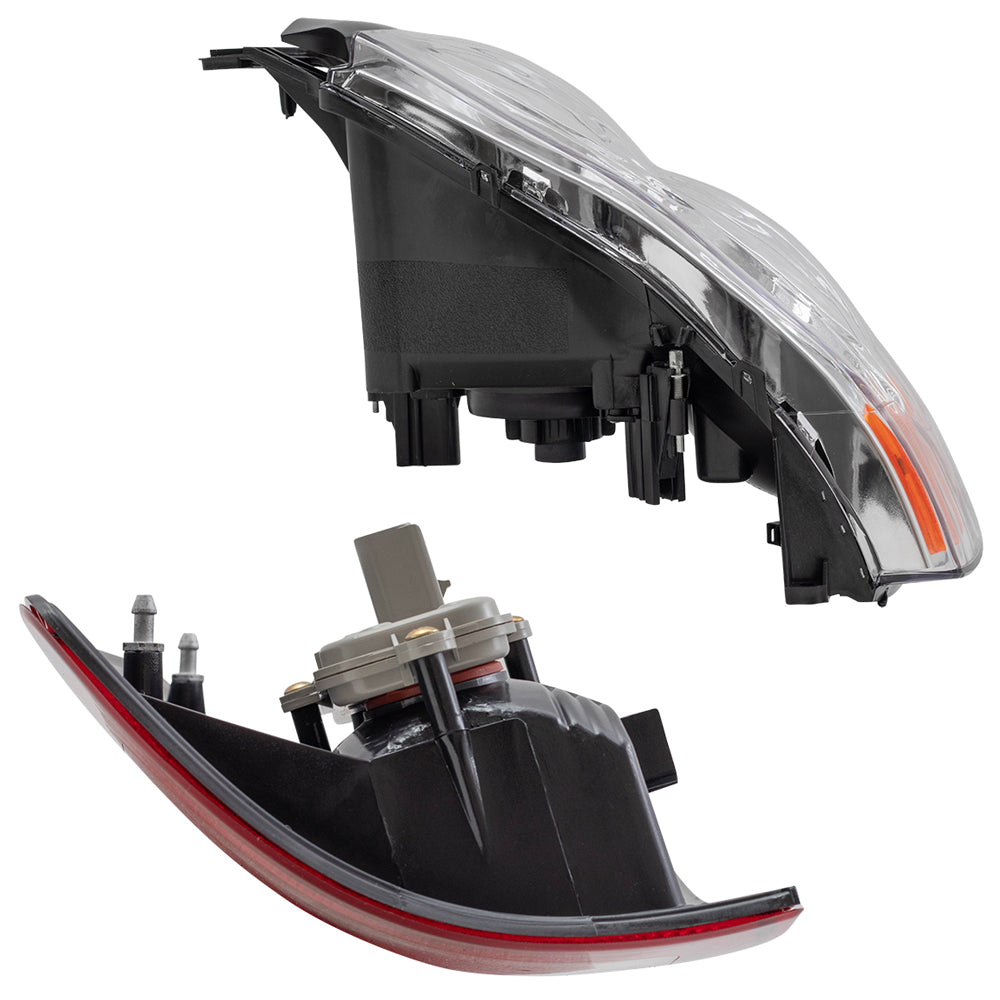 Halogen Headlights Tail Lights w/ Circuit Boards 4 Pc Set for 02-05 Dodge Ram