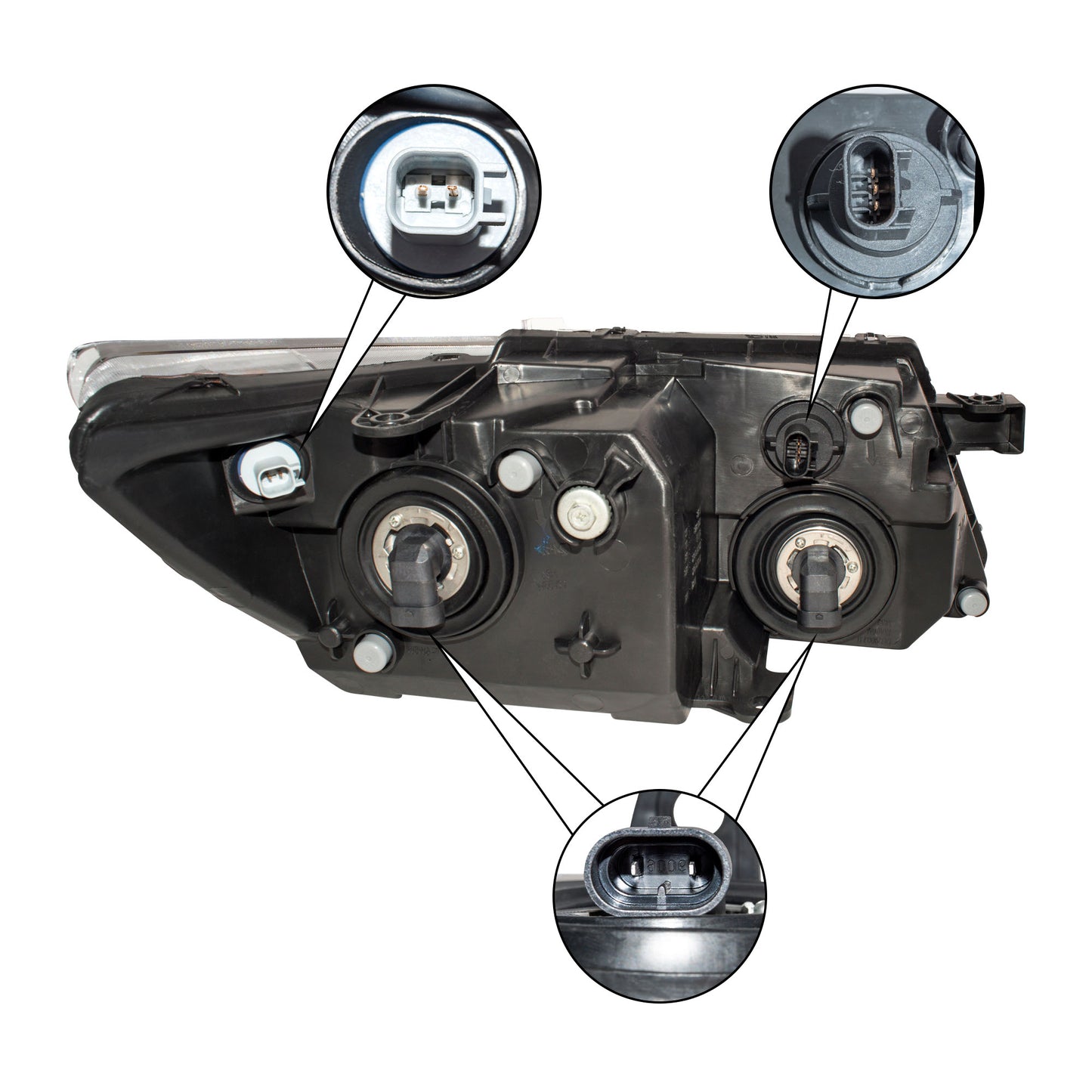 Halogen Combination Headlight Assembly Driver Left For 2009-2020 Dodge Journey