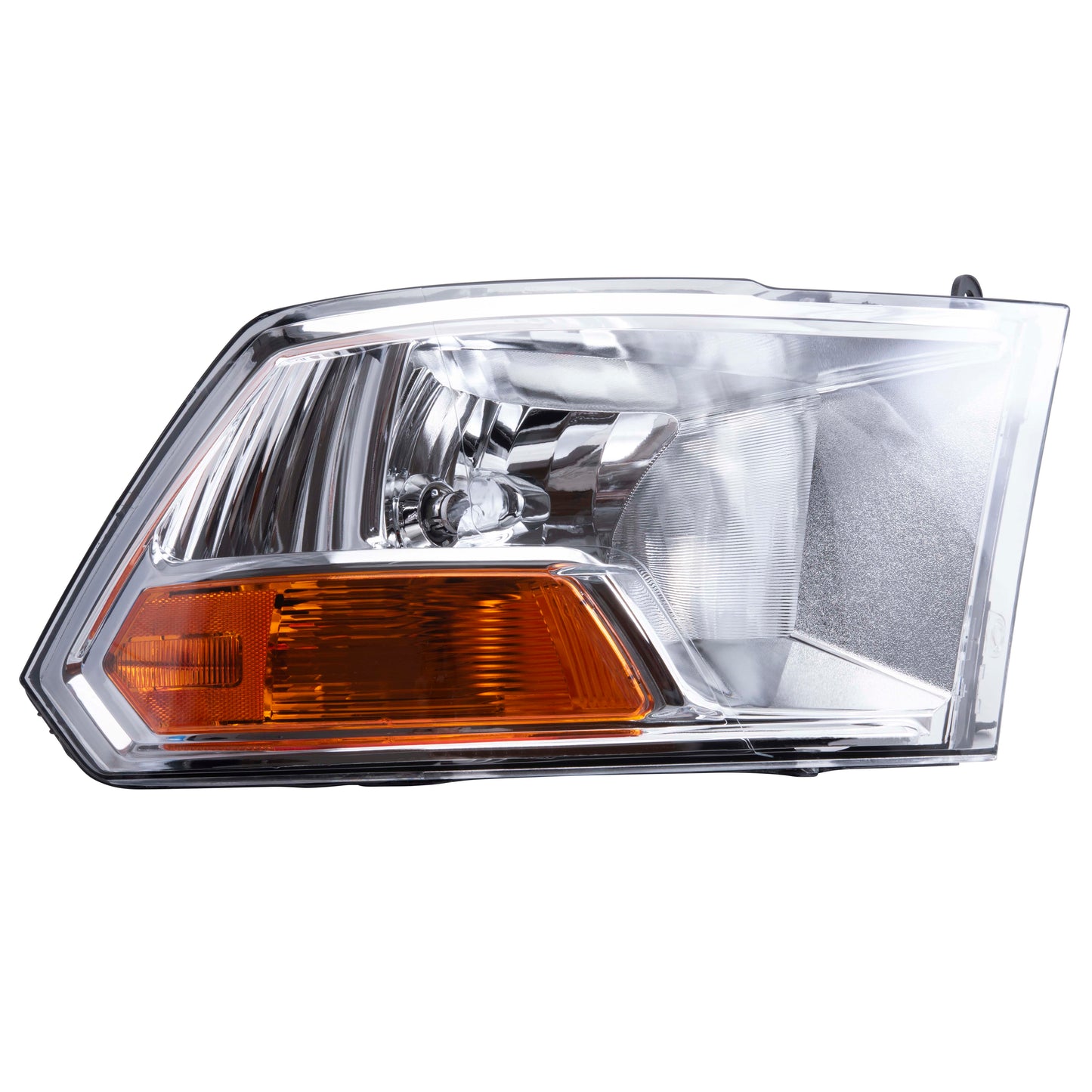 Brock Replacement Passenger Right Halogen Combination Headlight Assembly Compatible With 2009-2010 Dodge RAM Pickup Without Quad Headlights 2011-2012 RAM Pickup Without Quad Headlights