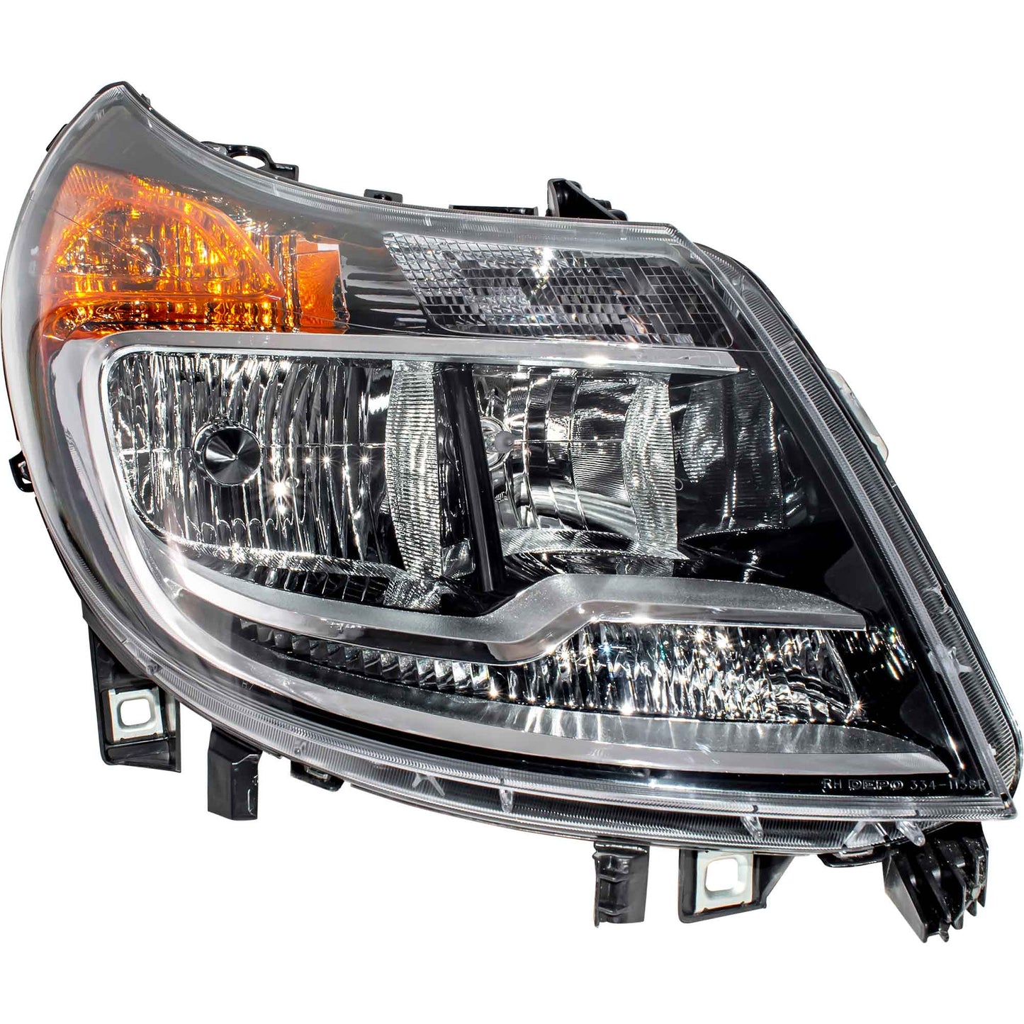 CAPA Certified Halogen Combination Headlight Assembly Without Daytime Running Lights Passenger Right For 2014-2022 RAM ProMaster