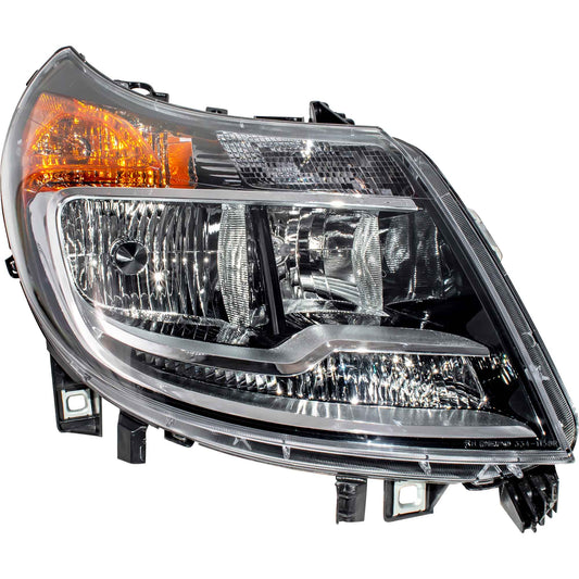 CAPA Certified Halogen Combination Headlight Assembly Without Daytime Running Lights Passenger Right For 2014-2022 RAM ProMaster