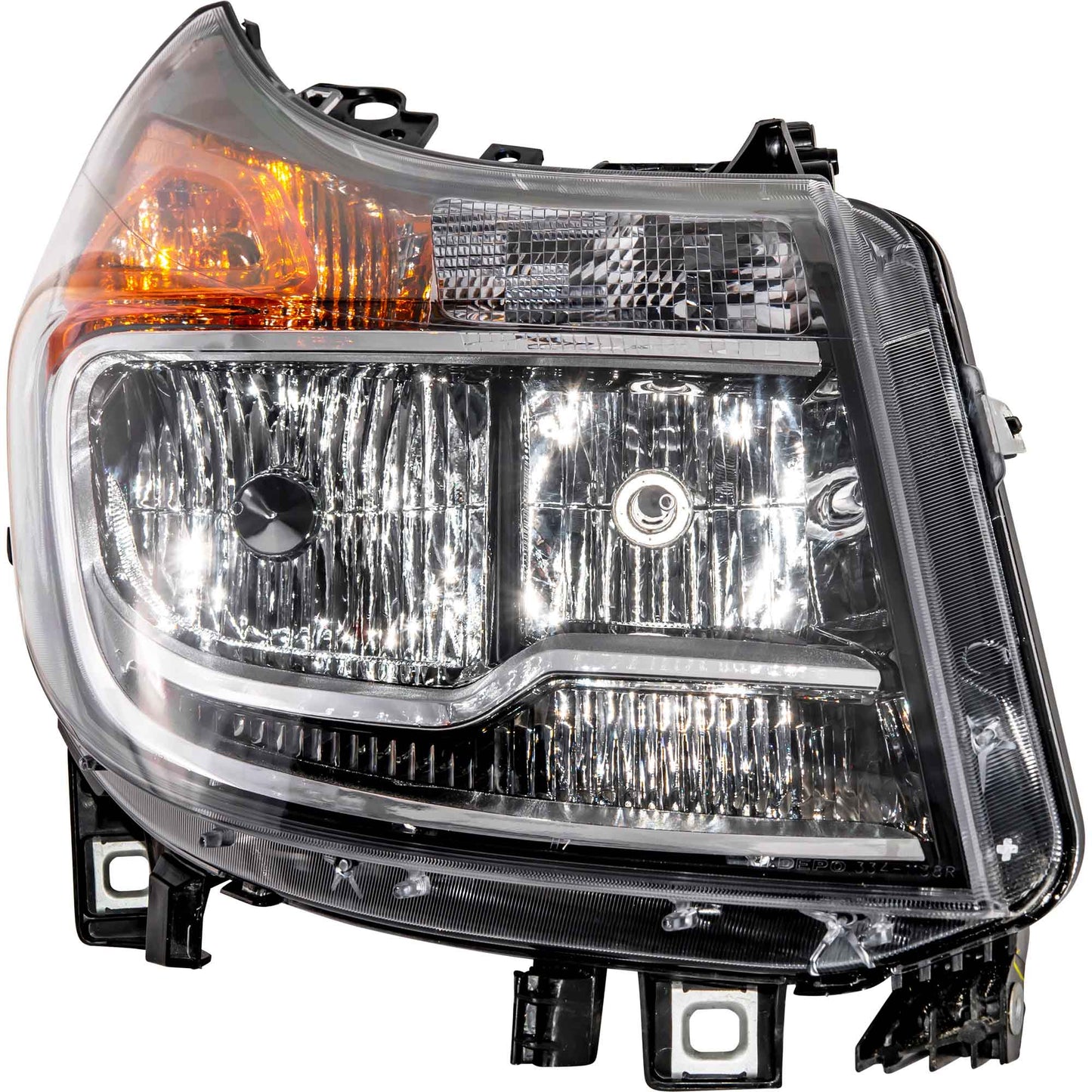 CAPA Certified Halogen Combination Headlight Assembly Without Daytime Running Lights Passenger Right For 2014-2022 RAM ProMaster
