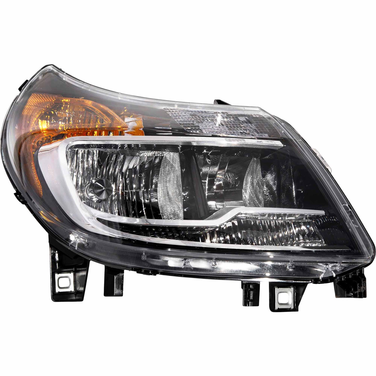 CAPA Certified Halogen Combination Headlight Assembly Without Daytime Running Lights Passenger Right For 2014-2022 RAM ProMaster